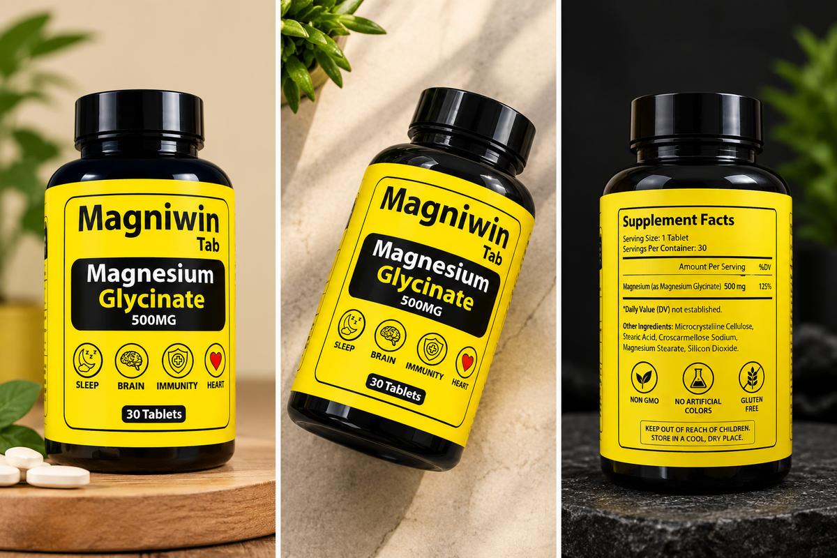 Magniwin Magnesium Glycinate 500MG – 30 Tablets