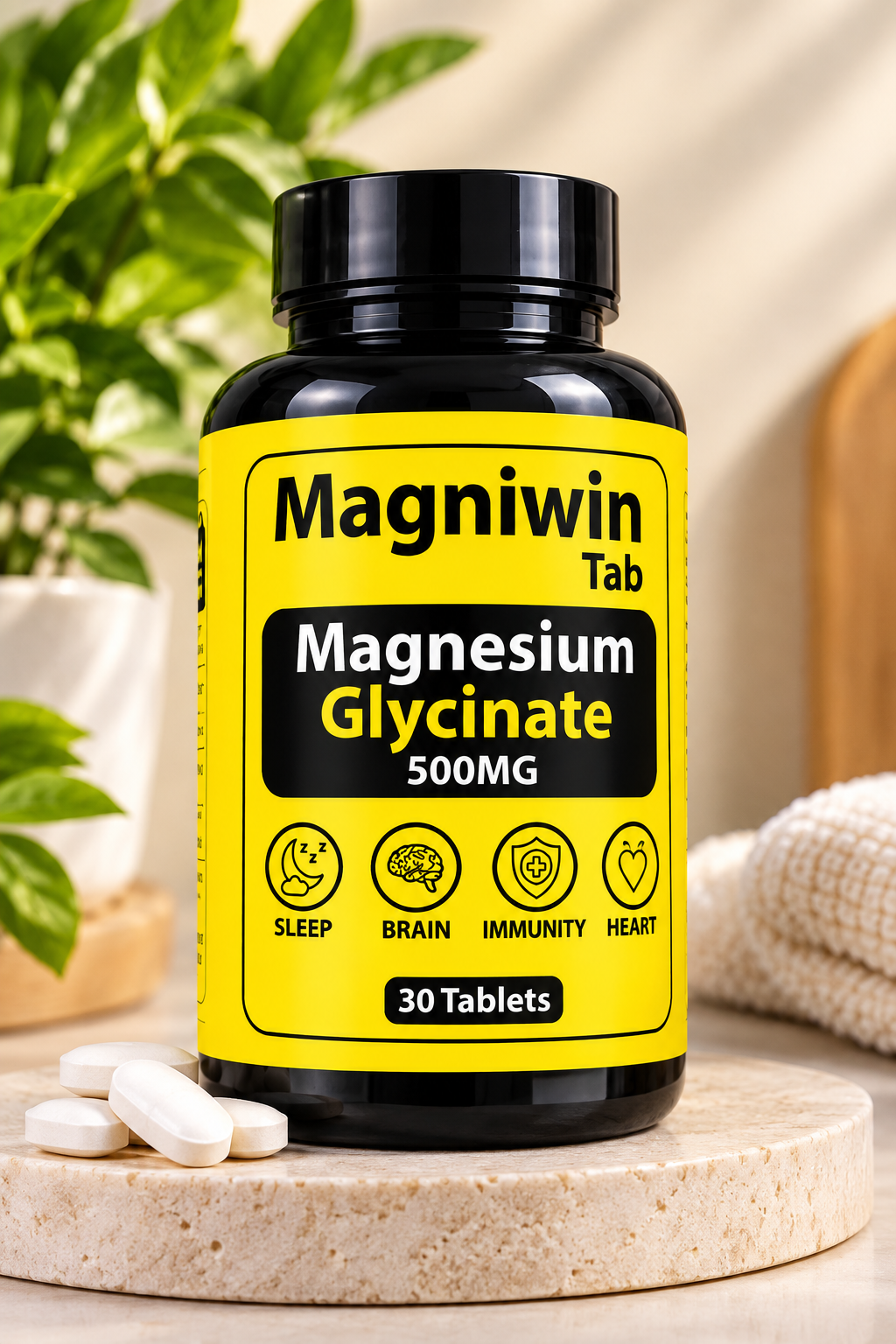 Magniwin Magnesium Glycinate 500MG – 30 Tablets