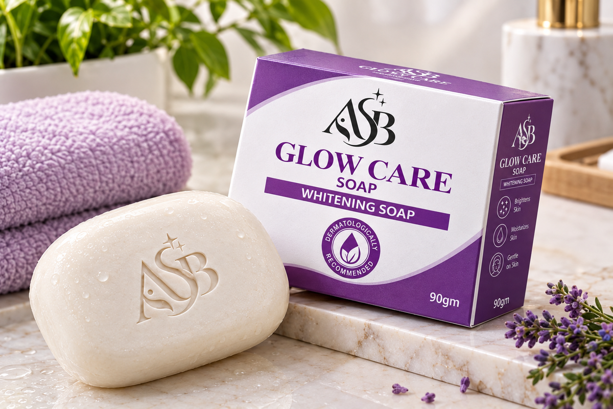 ASB Glow Care Whitening Soap – 90g | Brightening & Moisturizing Soap
